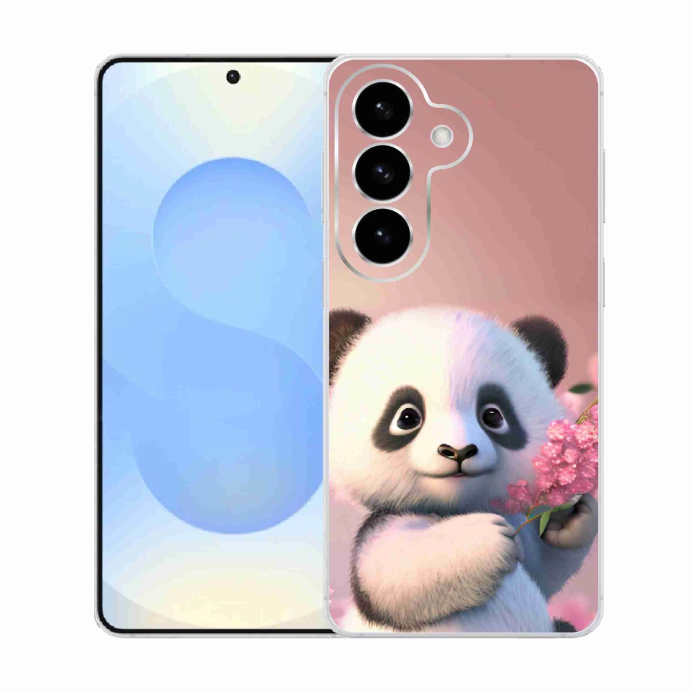 Gelový kryt mmCase na Samsung Galaxy S26  - roztomilá panda