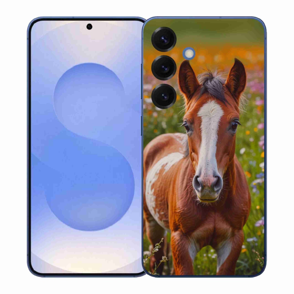 Gelový kryt mmCase na Samsung Galaxy S26+ - roztomilé hříbě