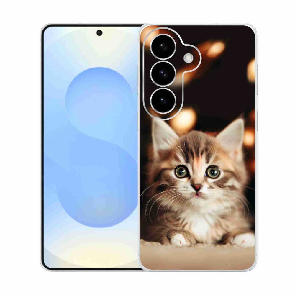 Gelový kryt mmCase na Samsung Galaxy S26  - roztomilé kotě 2