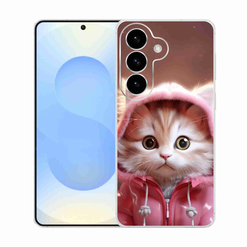 Gelový kryt mmCase na Samsung Galaxy S26  - roztomilé kotě 3