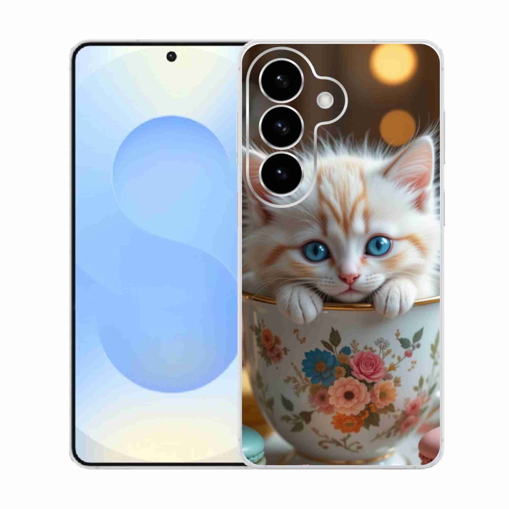 Gelový kryt mmCase na Samsung Galaxy S26  - roztomilé kotě 6