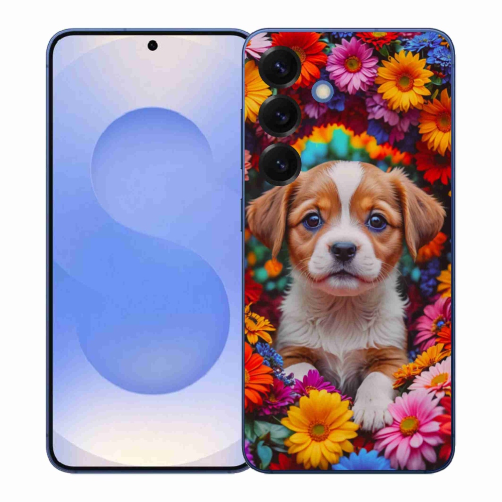 Gelový kryt mmCase na Samsung Galaxy S26+ - roztomilé štěně