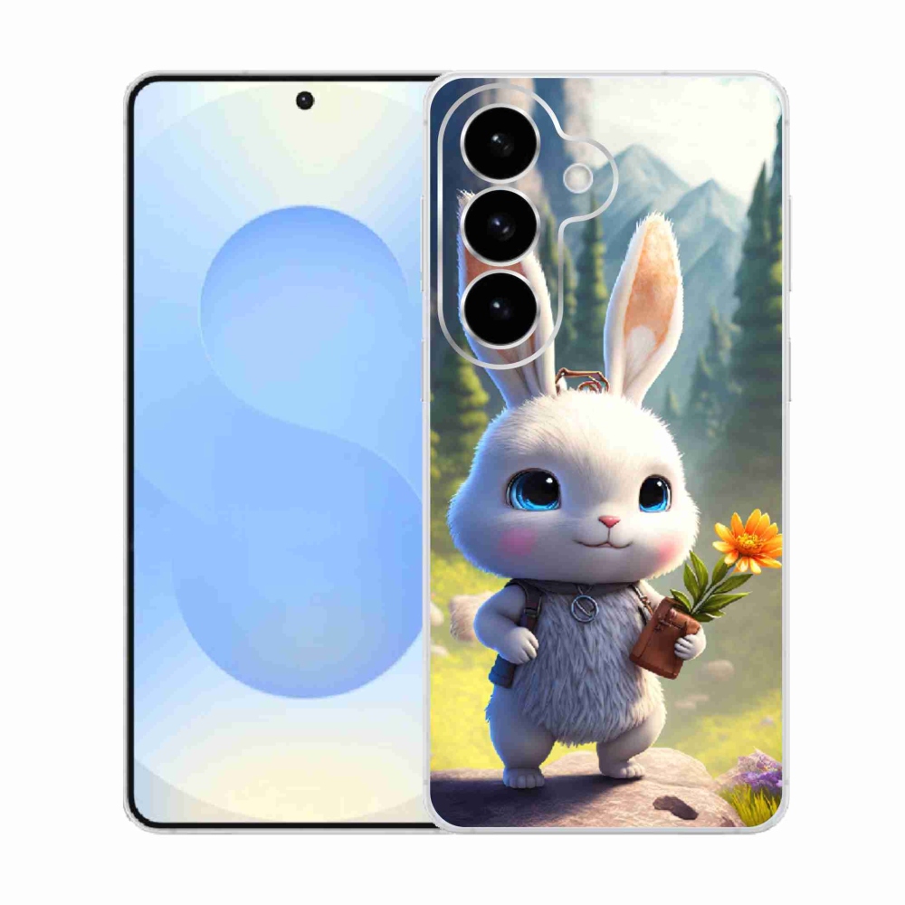 Gelový kryt mmCase na Samsung Galaxy S26  - roztomilý králíček