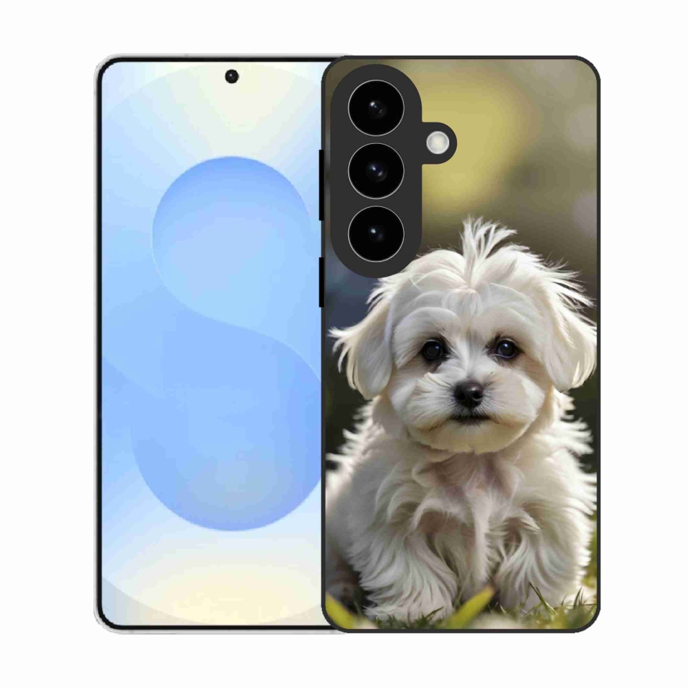 Gelový kryt mmCase na Samsung Galaxy S26 - roztomilý maltézský psík