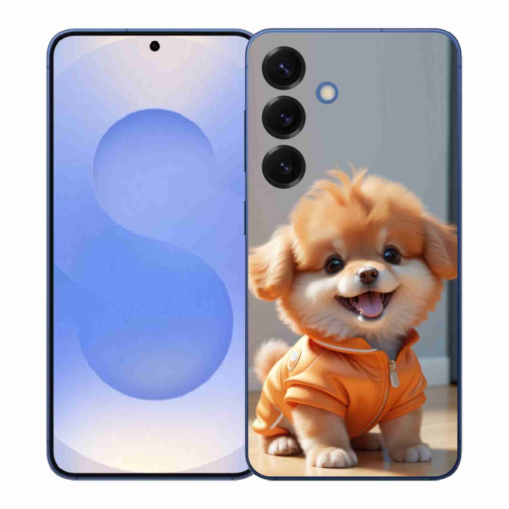 Gelový kryt mmCase na Samsung Galaxy S26+ - roztomilý pomeranian v mikině
