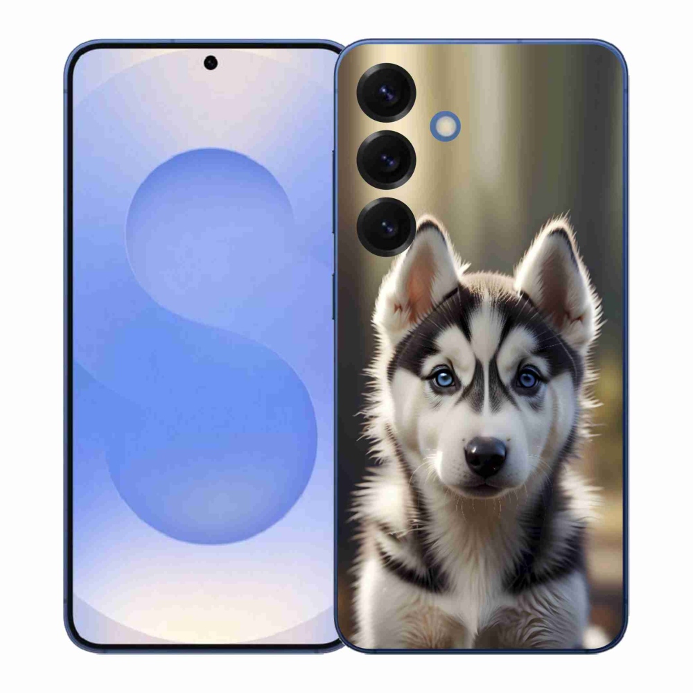 Gelový kryt mmCase na Samsung Galaxy S26+ - roztomilý sibiřský husky