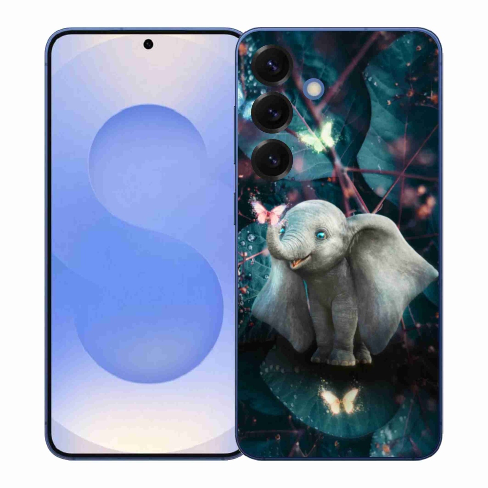 Gelový kryt mmCase na Samsung Galaxy S26+ - roztomilý slon