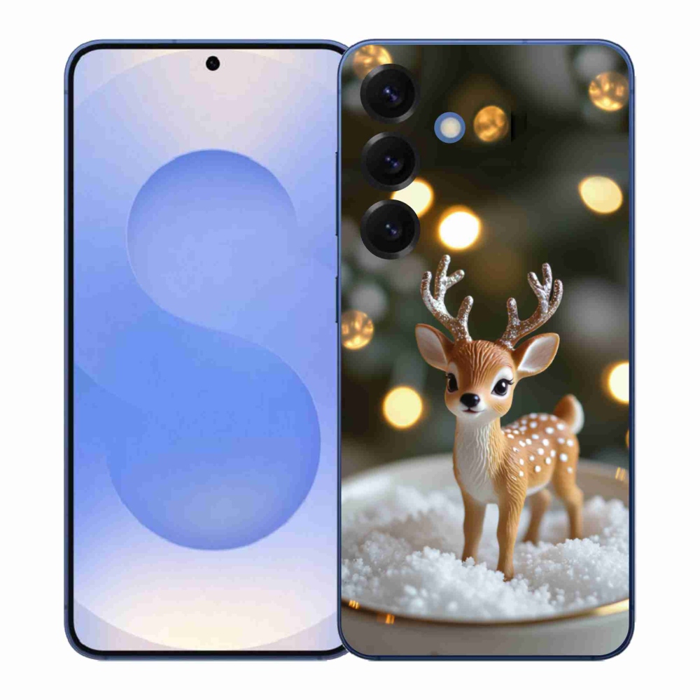 Gelový kryt mmCase na Samsung Galaxy S26+ - roztomilý vánoční jelen