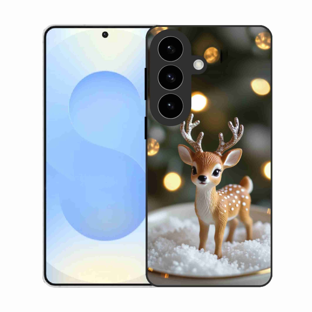 Gelový kryt mmCase na Samsung Galaxy S26 - roztomilý vánoční jelen
