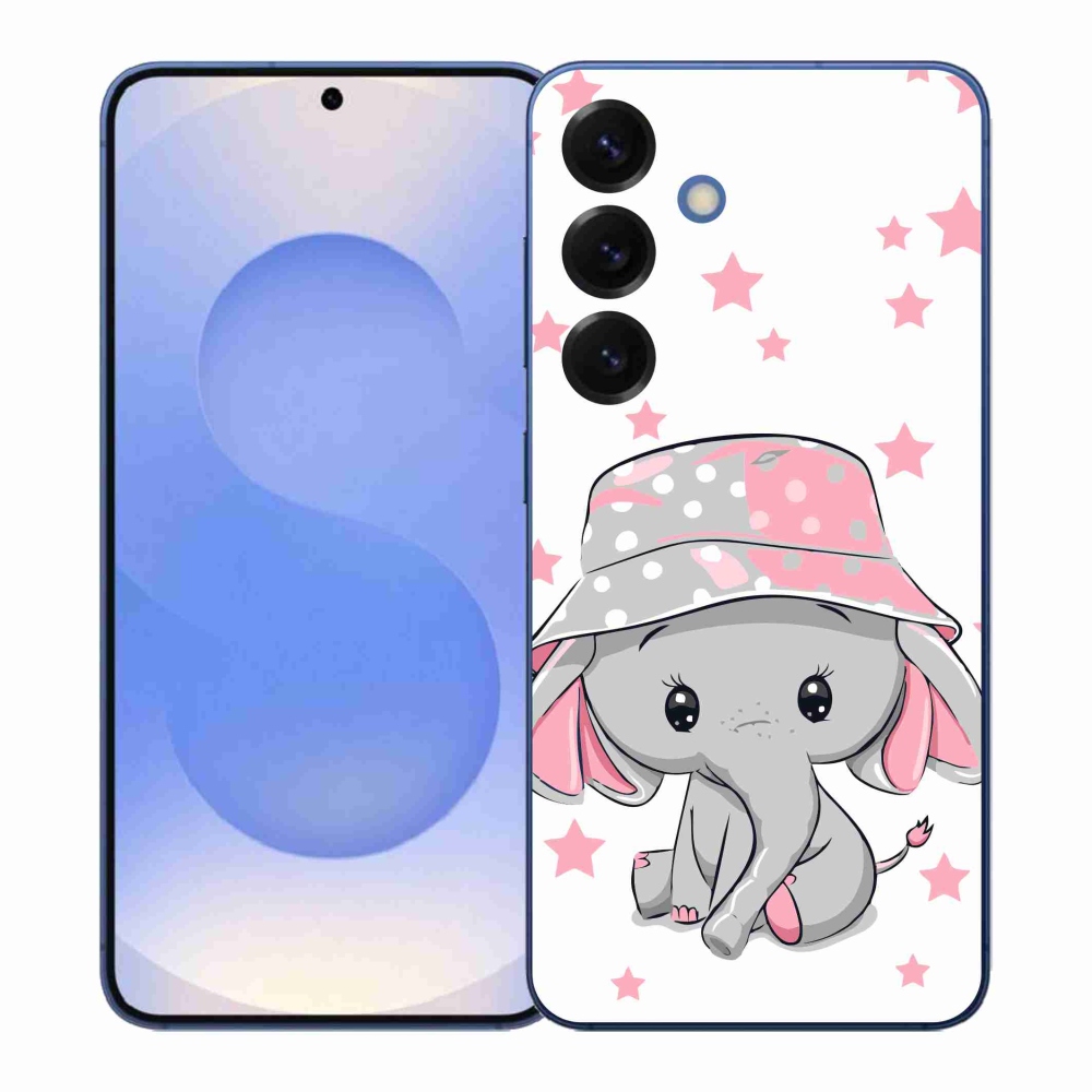 Gelový kryt mmCase na Samsung Galaxy S26+ - růžový slon