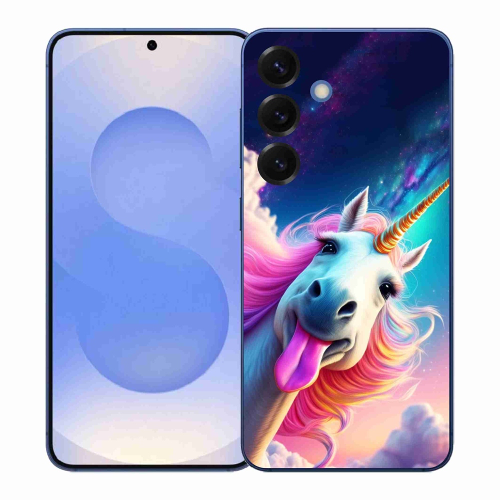 Gelový kryt mmCase na Samsung Galaxy S26+ - šílený jednorožec