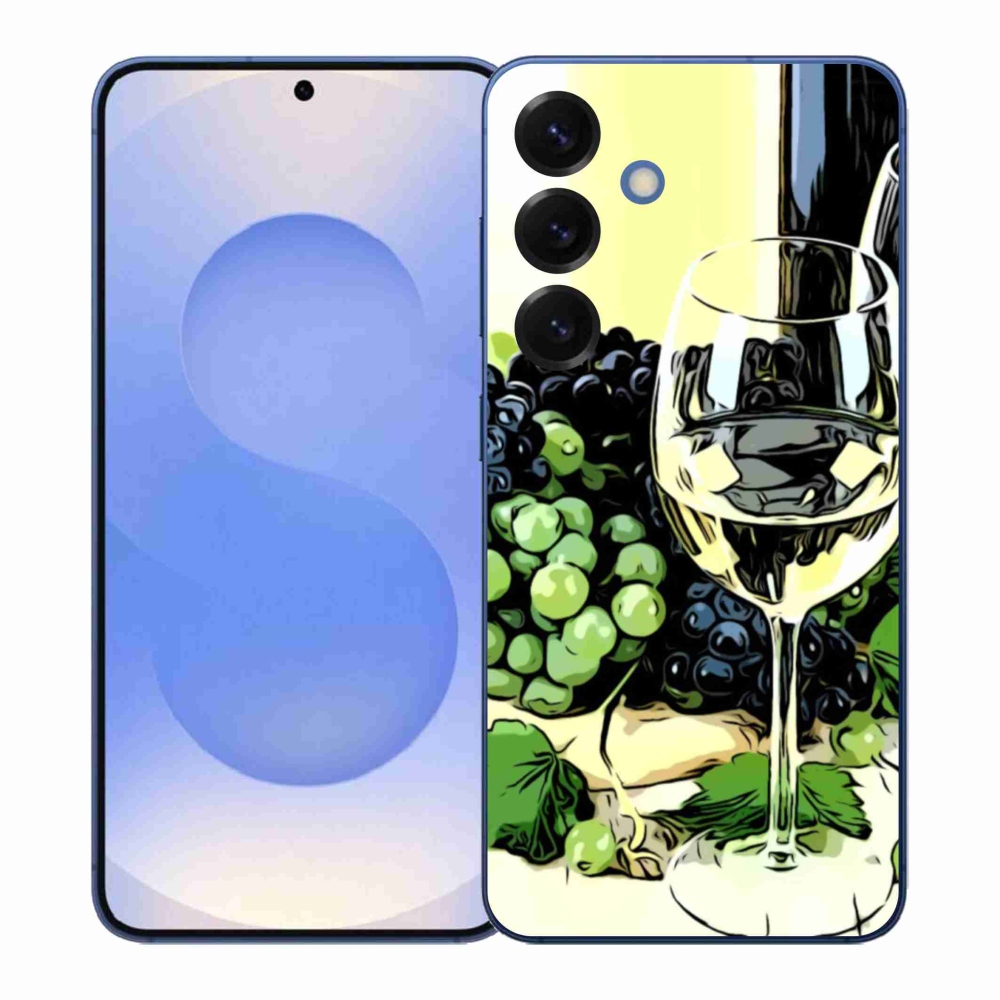 Gelový kryt mmCase na Samsung Galaxy S26+ - sklenka vína