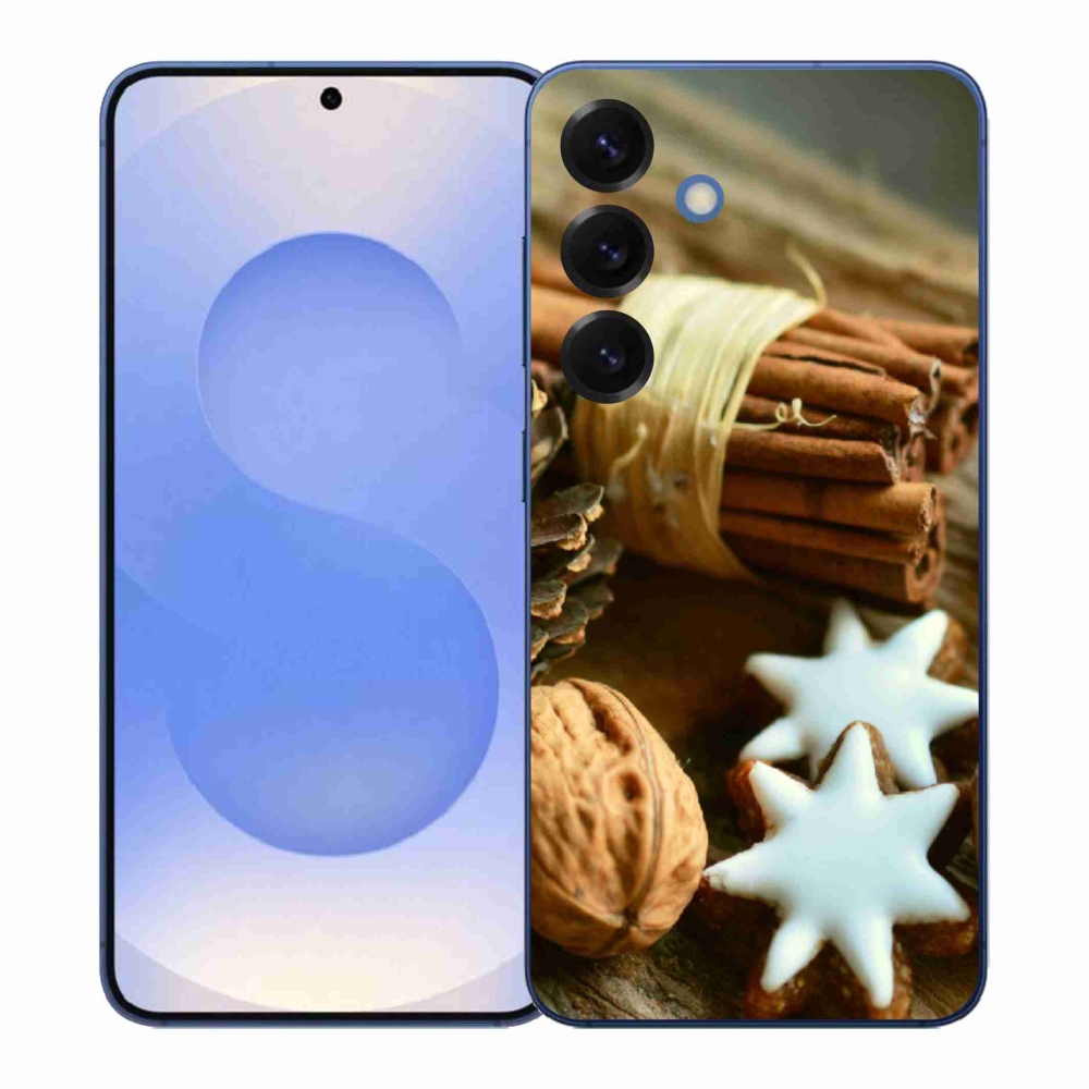 Gelový kryt mmCase na Samsung Galaxy S26+ - skořice a perníčky