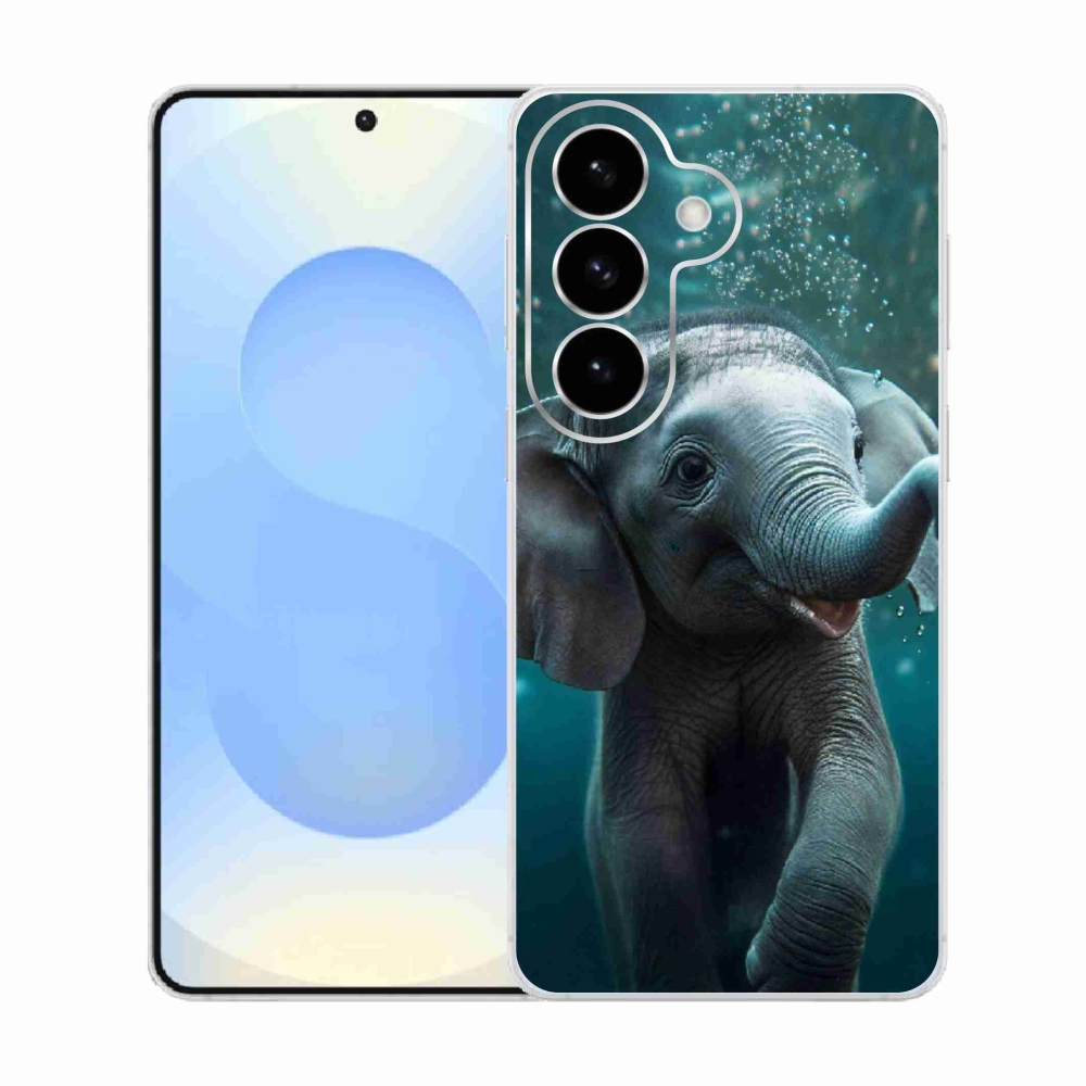 Gelový kryt mmCase na Samsung Galaxy S26  - slůně pod vodou