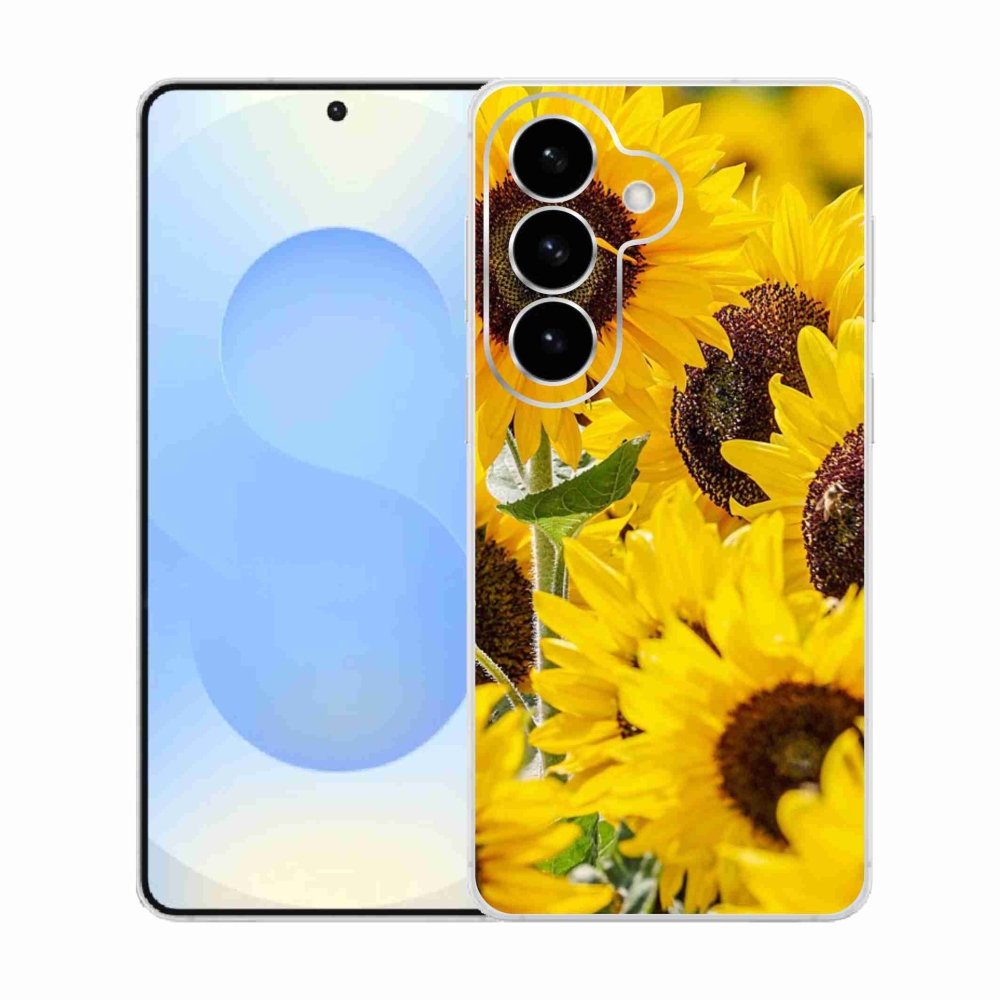 Gelový kryt mmCase na Samsung Galaxy S26  - slunečnice