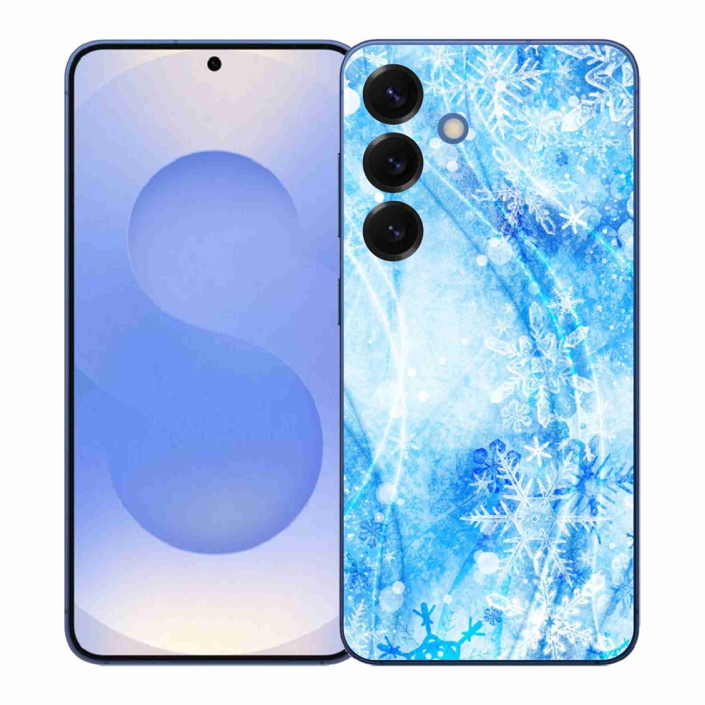 Gelový kryt mmCase na Samsung Galaxy S26+ - sněhové vločky