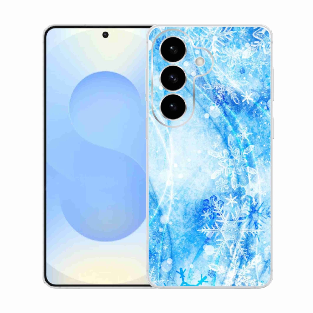 Gelový kryt mmCase na Samsung Galaxy S26  - sněhové vločky