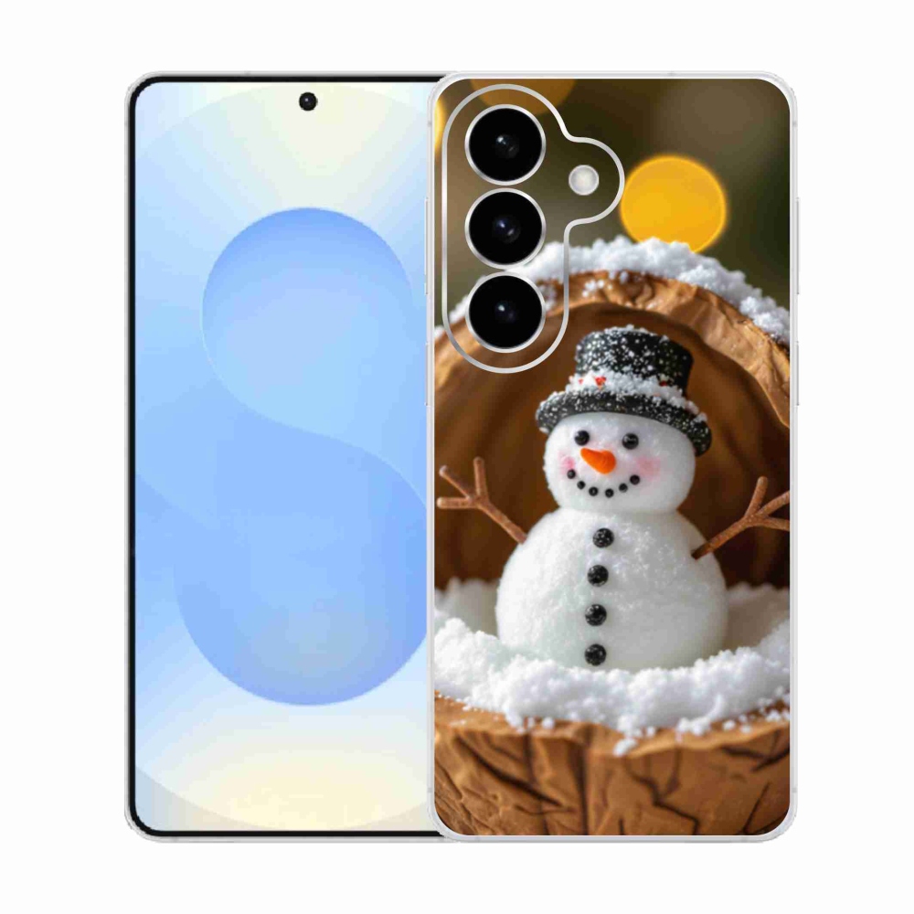 Gelový kryt mmCase na Samsung Galaxy S26  - sněhulák 4