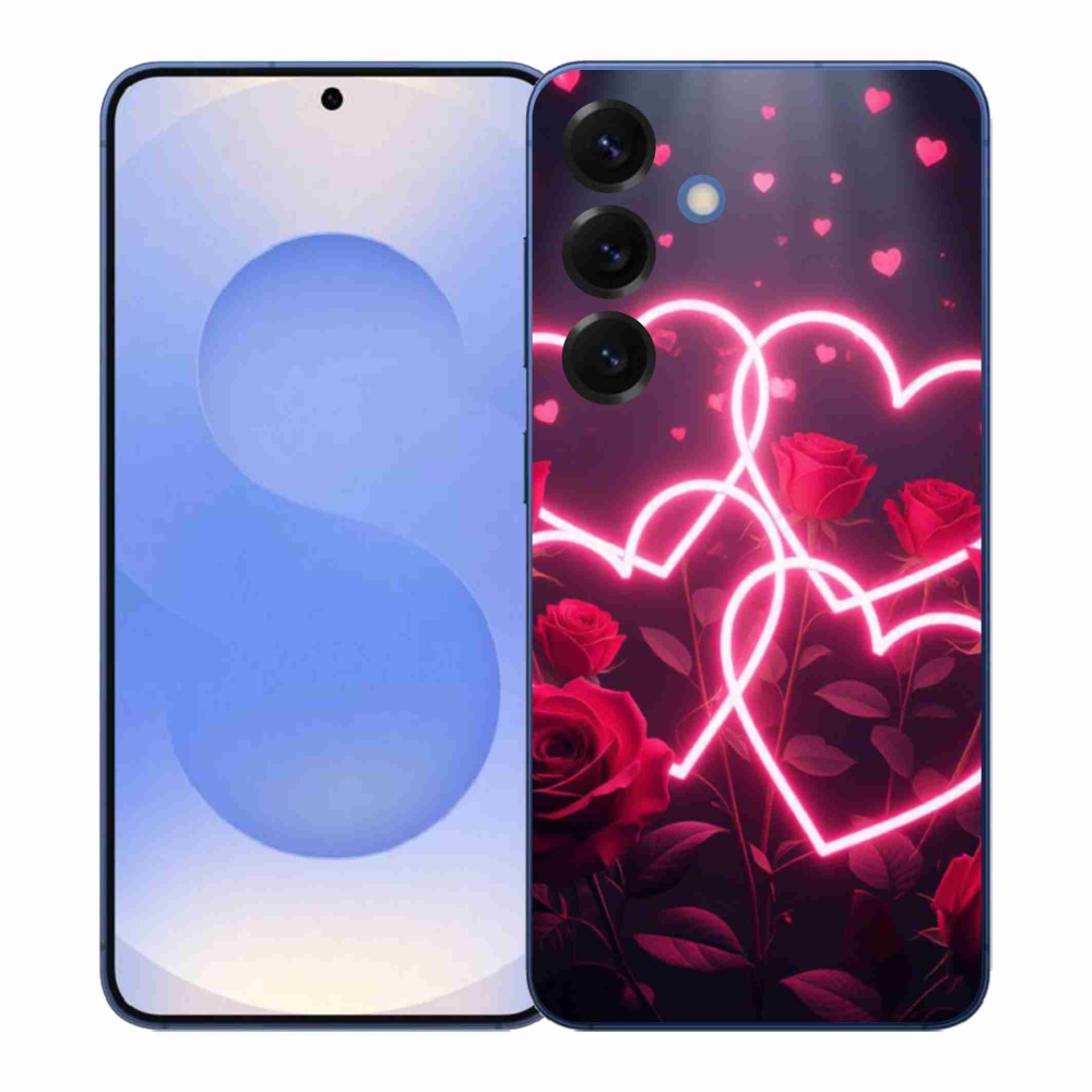 Gelový kryt mmCase na Samsung Galaxy S26+ - srdce lásky