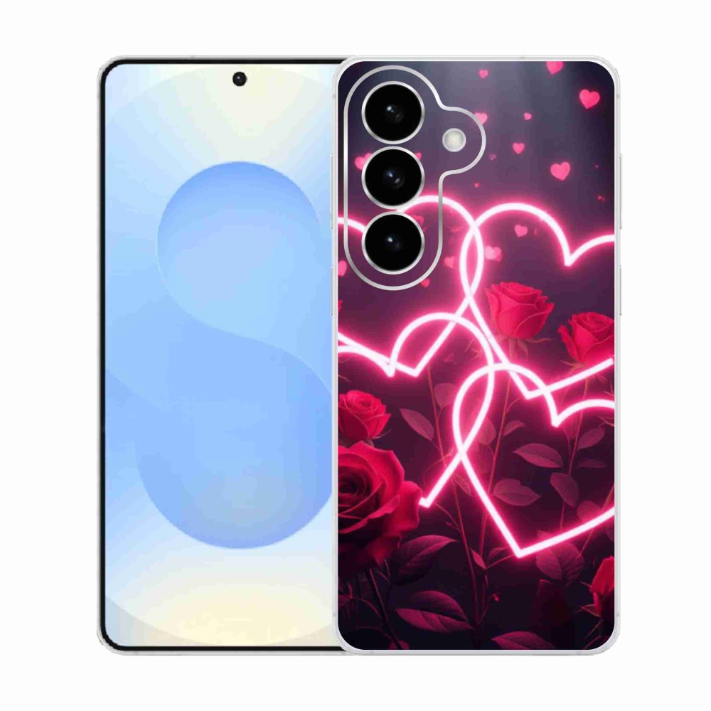 Gelový kryt mmCase na Samsung Galaxy S26  - srdce lásky