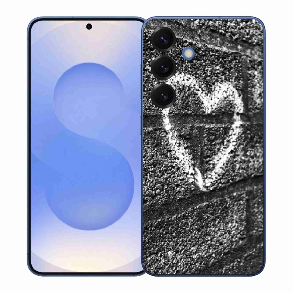 Gelový kryt mmCase na Samsung Galaxy S26+ - srdce na zdi