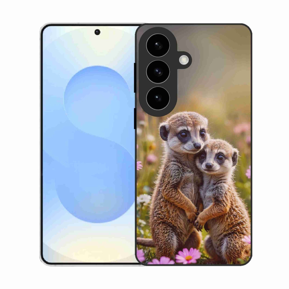 Gelový kryt mmCase na Samsung Galaxy S26 - surikatí duo