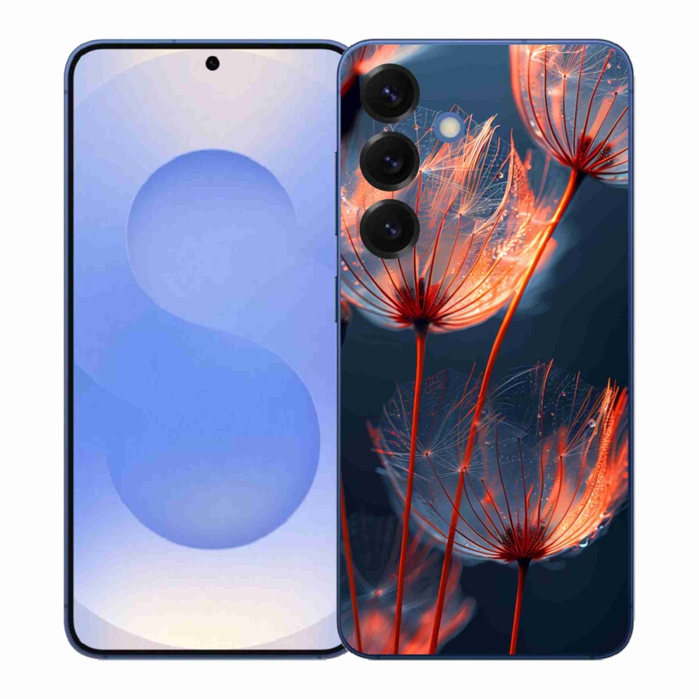 Gelový kryt mmCase na Samsung Galaxy S26+ - světélkující chmýří