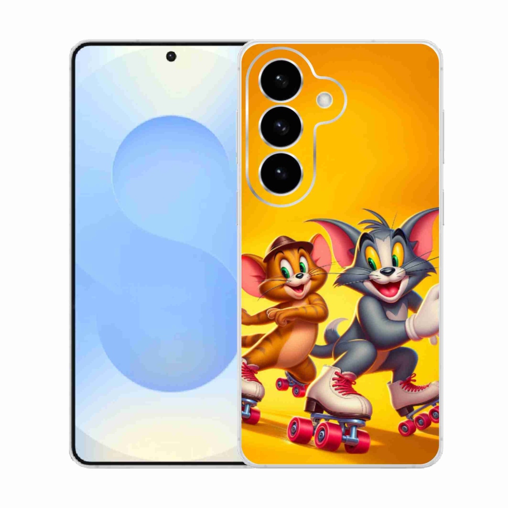 Gelový kryt mmCase na Samsung Galaxy S26  - tom a jerry