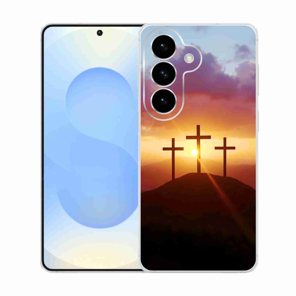 Gelový kryt mmCase na Samsung Galaxy S26  - tři kříže