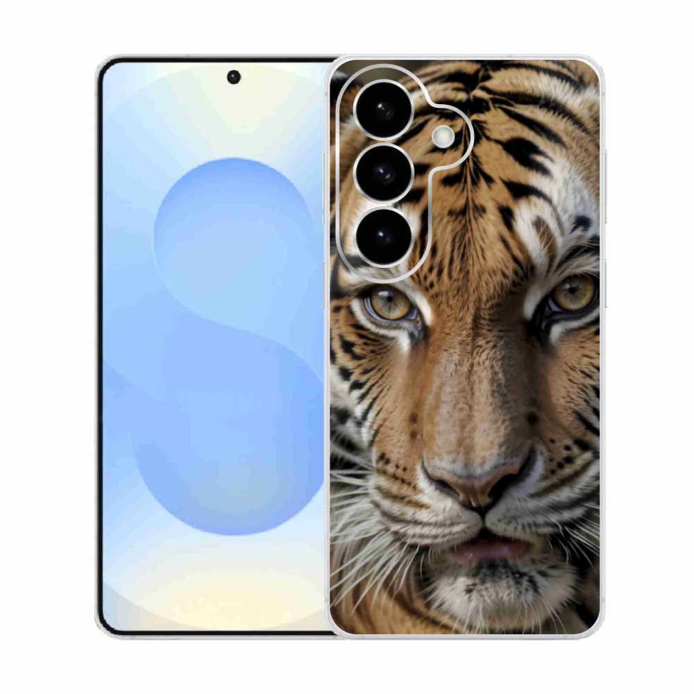 Gelový kryt mmCase na Samsung Galaxy S26  - tygří pohled