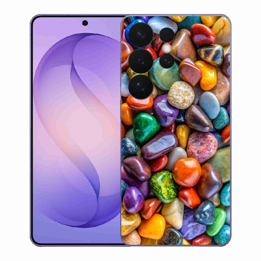 Gelový kryt mmCase na Samsung Galaxy S26 Ultra - barevné kamínky