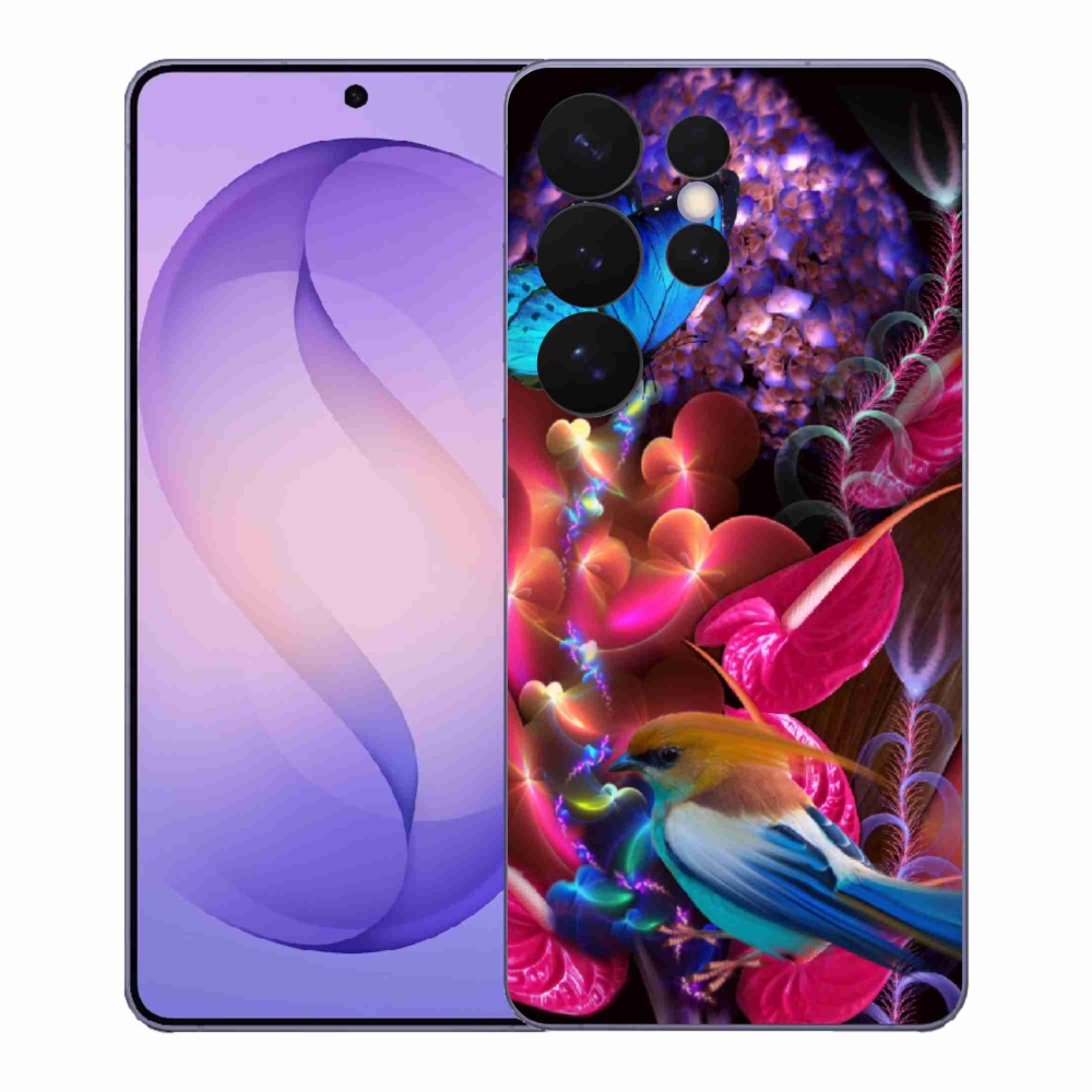 Gelový kryt mmCase na Samsung Galaxy S26 Ultra - barevné květiny