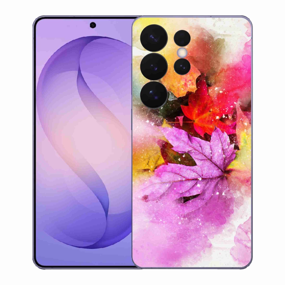 Gelový kryt mmCase na Samsung Galaxy S26 Ultra - barevné listy