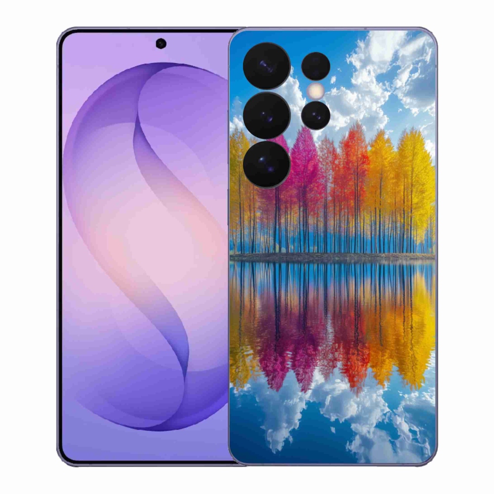 Gelový kryt mmCase na Samsung Galaxy S26 Ultra - barevné stromy