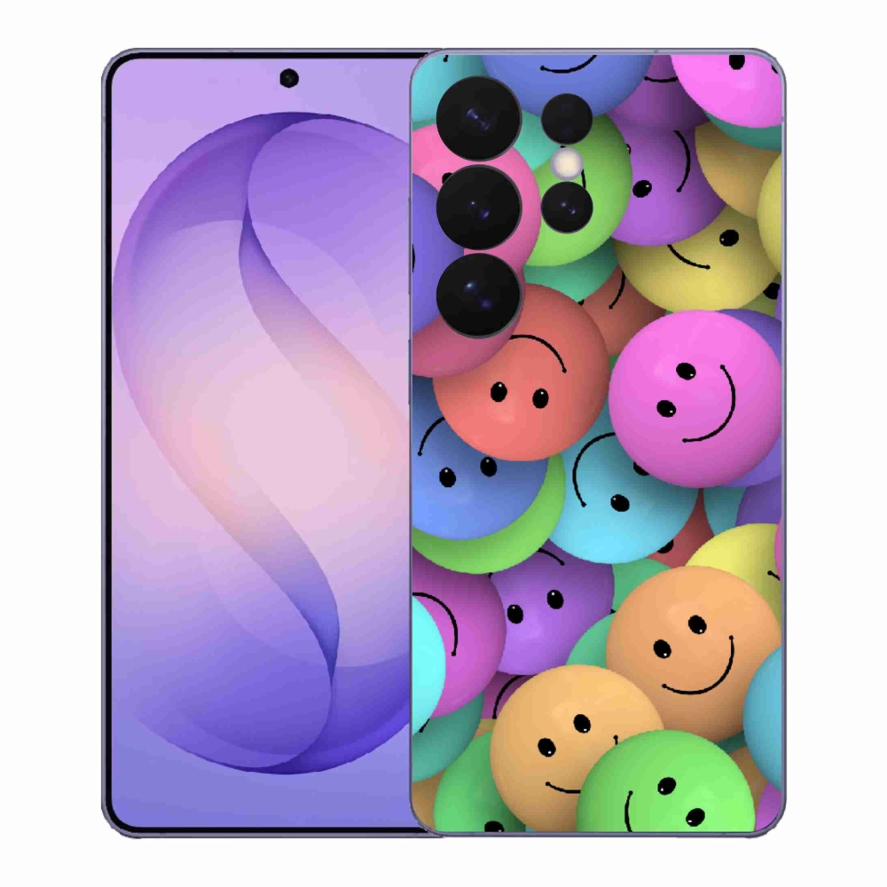 Gelový kryt mmCase na Samsung Galaxy S26 Ultra - barevní smajlíci
