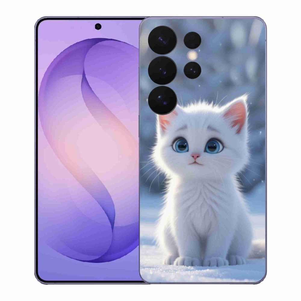 Gelový kryt mmCase na Samsung Galaxy S26 Ultra - bílé kotě 3