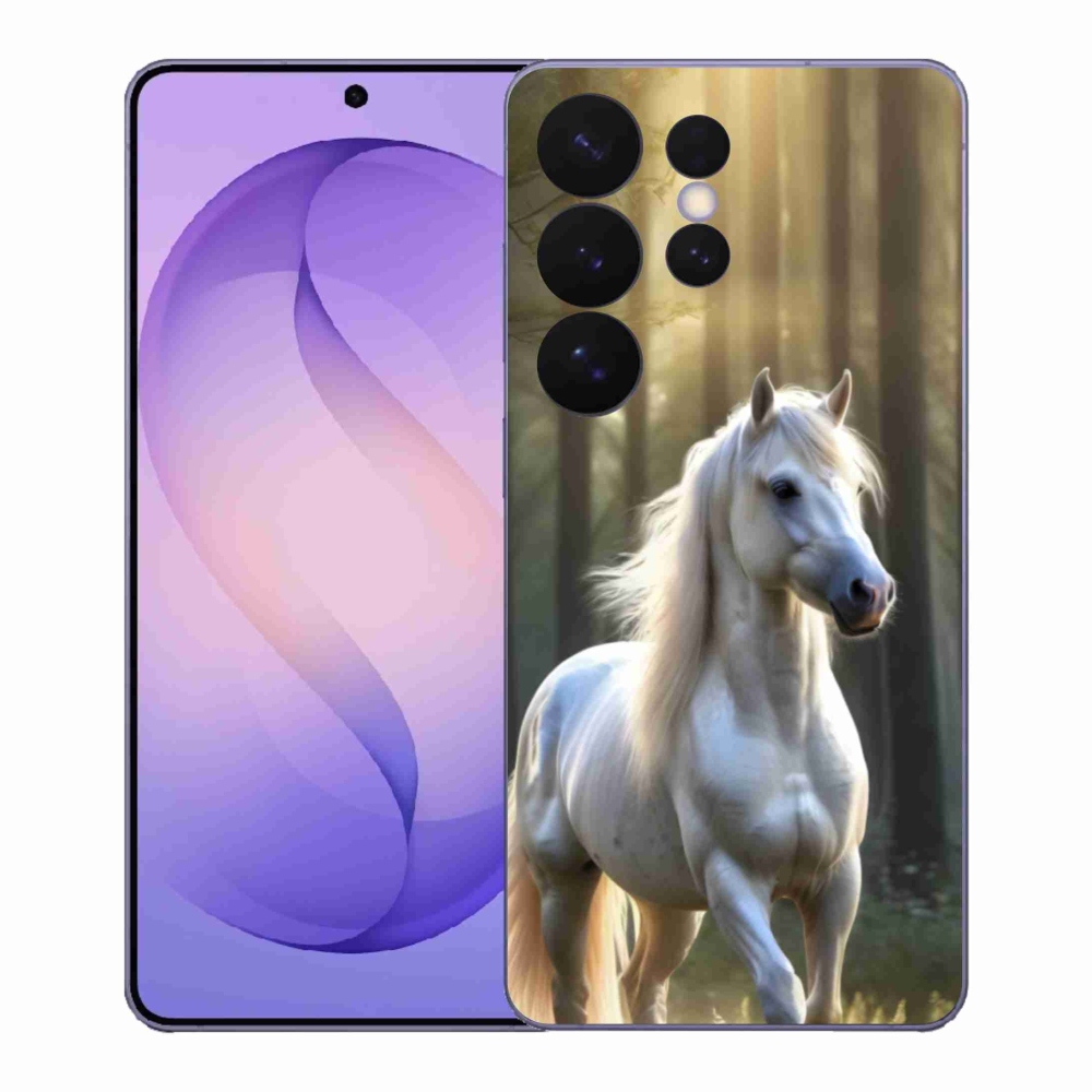 Gelový kryt mmCase na Samsung Galaxy S26 Ultra - bílý kůň 3