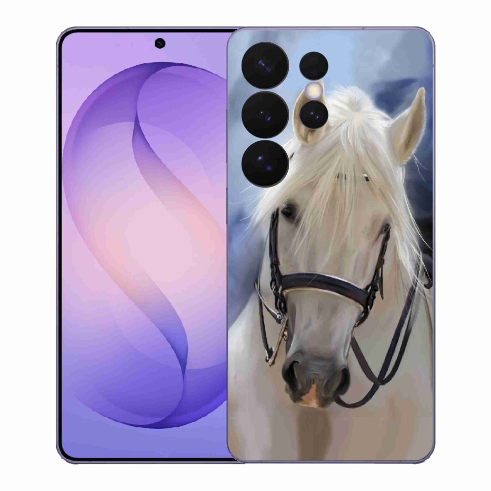 Gelový kryt mmCase na Samsung Galaxy S26 Ultra - bílý kůň