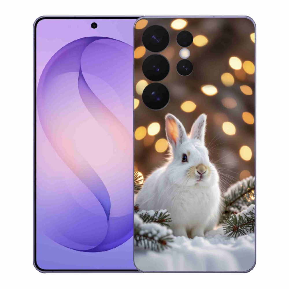 Gelový kryt mmCase na Samsung Galaxy S26 Ultra - bílý zajíc