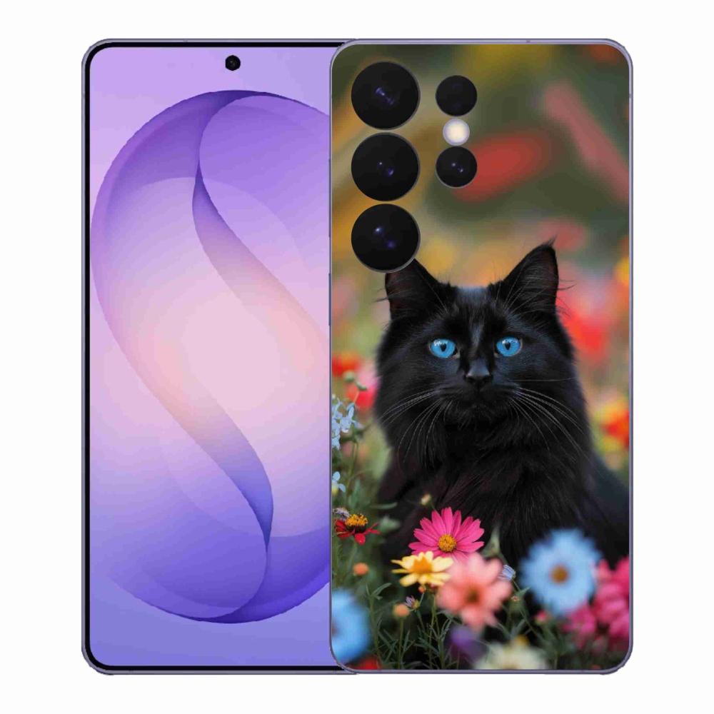 Gelový kryt mmCase na Samsung Galaxy S26 Ultra - černé kotě 4