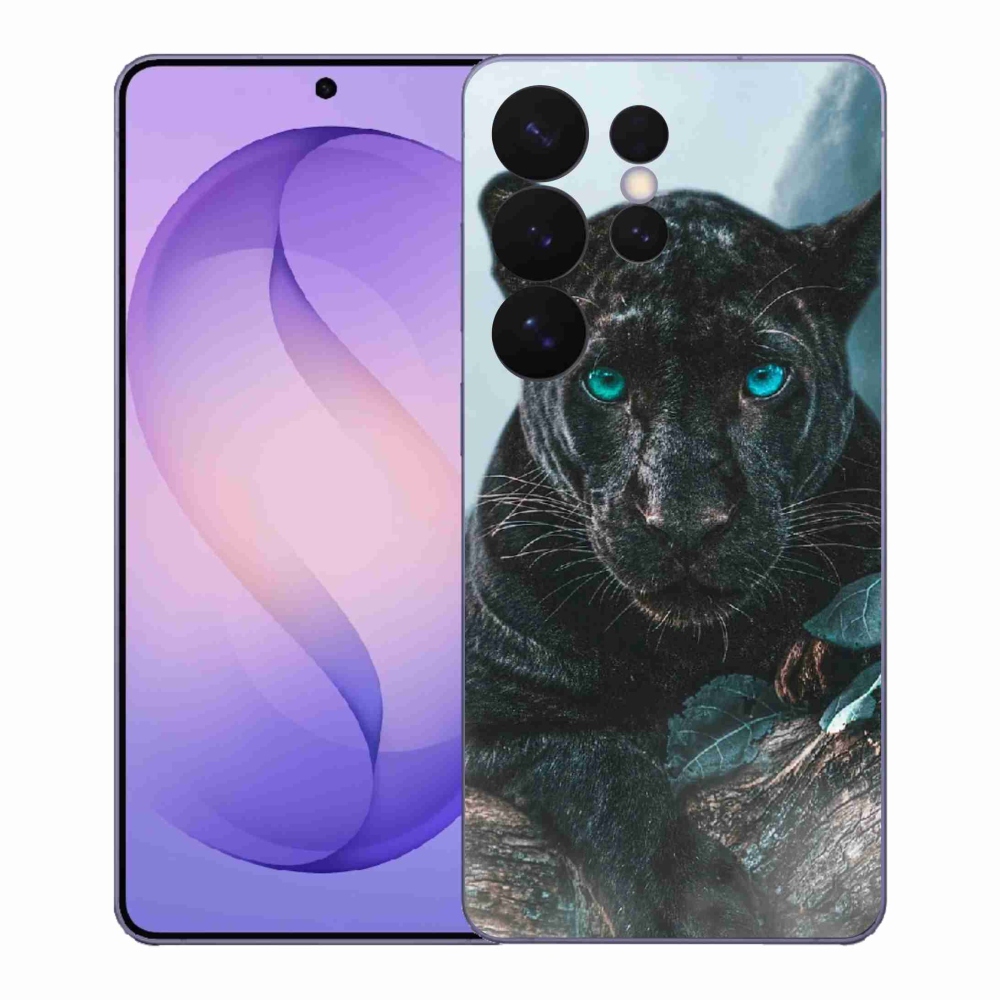 Gelový kryt mmCase na Samsung Galaxy S26 Ultra - černý panter