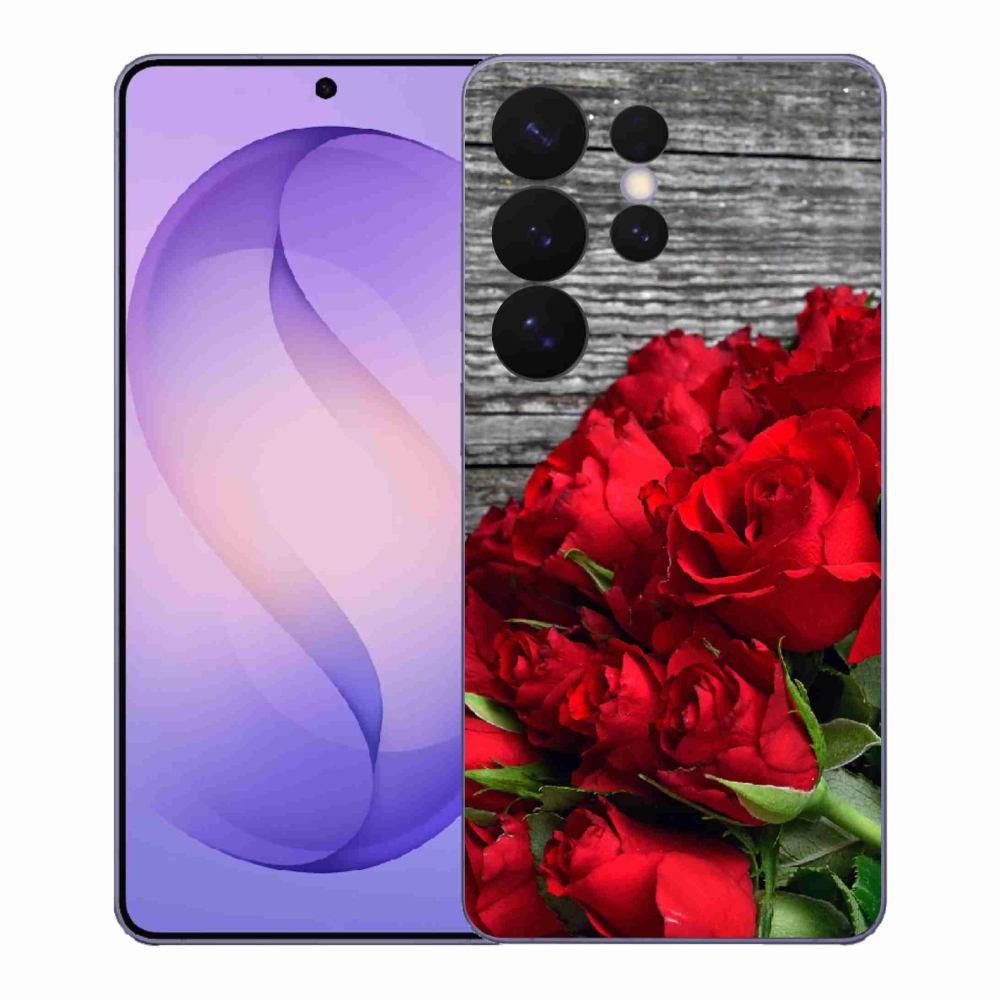 Gelový kryt mmCase na Samsung Galaxy S26 Ultra - červené růže