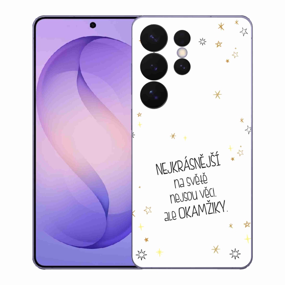 Gelový kryt mmCase na Samsung Galaxy S26 Ultra - citát 4 bílé pozadí