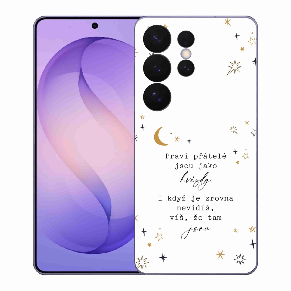 Gelový kryt mmCase na Samsung Galaxy S26 Ultra - citát 6 bílé pozadí