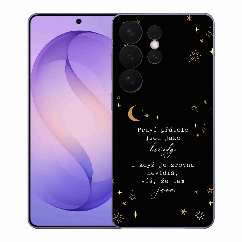 Gelový kryt mmCase na Samsung Galaxy S26 Ultra - citát 6 černé pozadí