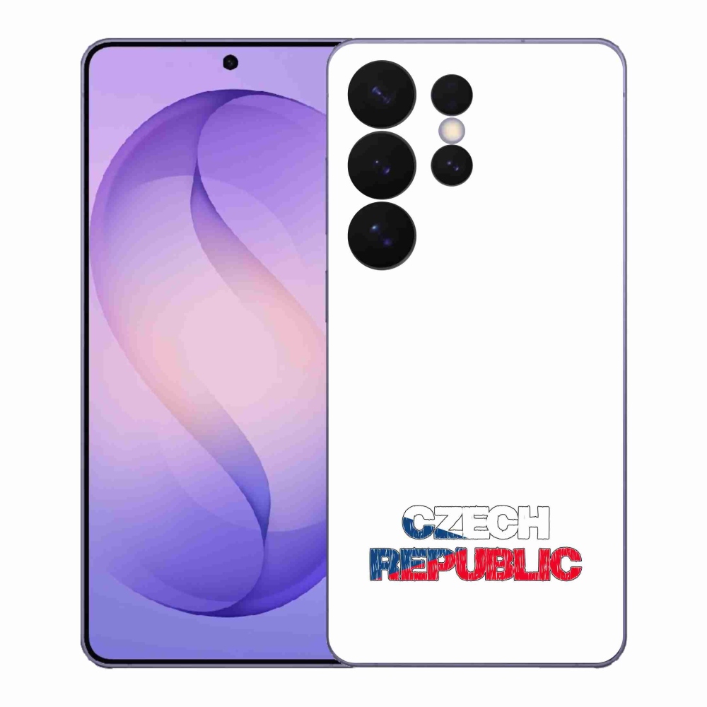 Gelový kryt mmCase na Samsung Galaxy S26 Ultra - Czech Republic bílé pozadí