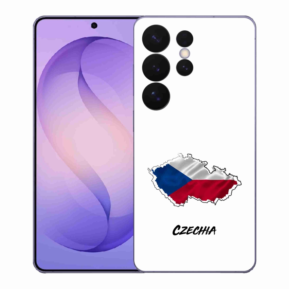 Gelový kryt mmCase na Samsung Galaxy S26 Ultra - Czechia bílé pozadí