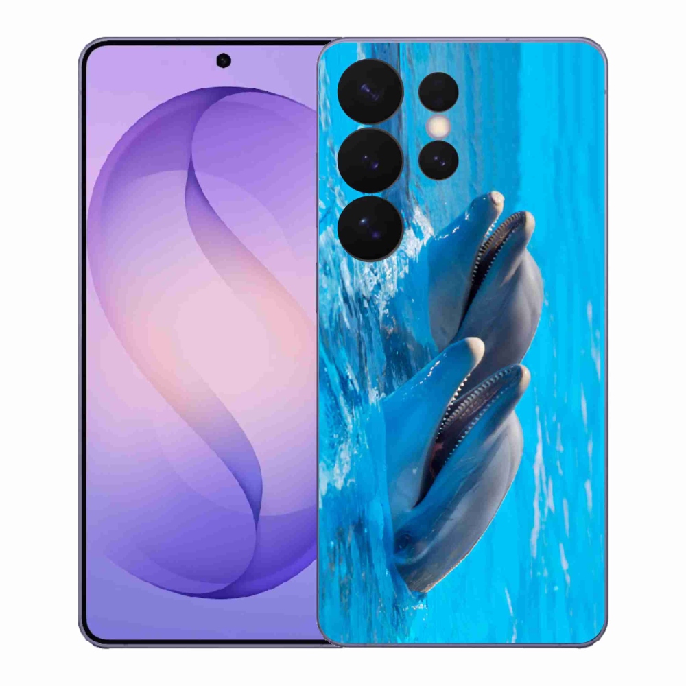 Gelový kryt mmCase na Samsung Galaxy S26 Ultra - delfíni