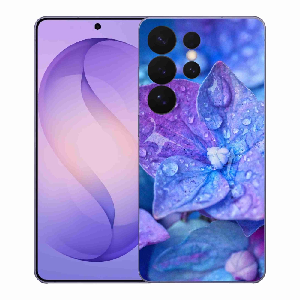 Gelový kryt mmCase na Samsung Galaxy S26 Ultra - fialový květ