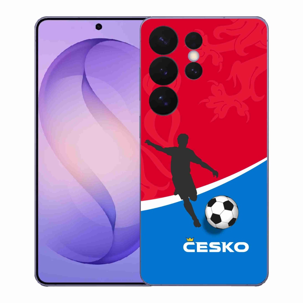 Gelový kryt mmCase na Samsung Galaxy S26 Ultra - fotbal Česko
